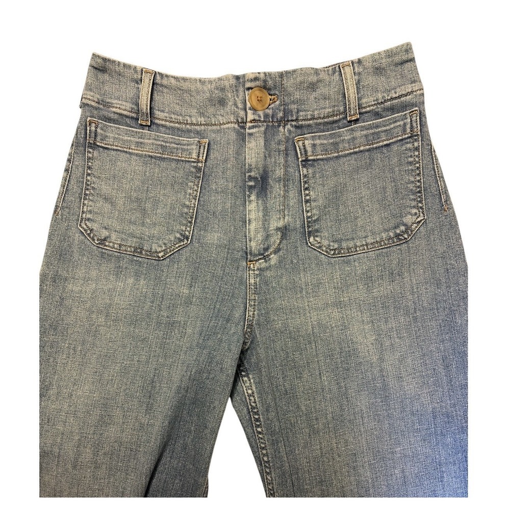 MAEVE Jeans The Colette High-Rise Wide-Leg Cropped Lagenlook *29Wx26L* - Picture 5 of 11
